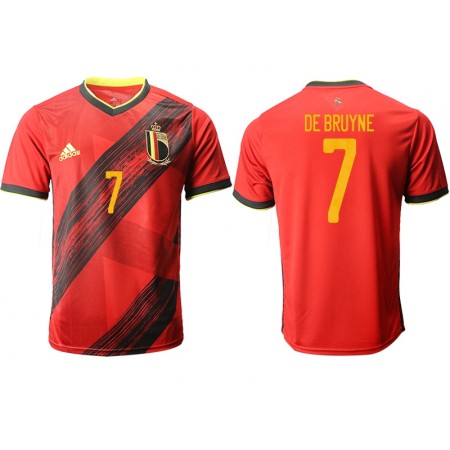 Maillot de Foot Belgique DE BRUYNE 7 Domicile UEFA Euro 2020